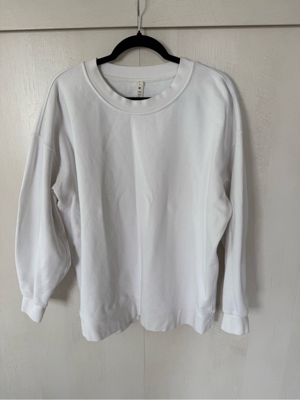 Lululemon Oversized White Crewneck Sweatshirt – Size 8
